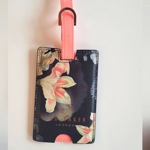 Ted Baker floral print luggage tag